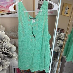 Elegant Green Lace Blouse